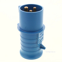 New CEWE Blue Pin and Sleeve Connector Plug 16A 220-250V 6H IP44 Bulk CPG216-6