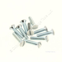 Creative Accents/Jackson Deerfield 9SW010 White Painted Wallplate Screws, 5/8" Long, 6-32 Thread, Straight Slotted Oval Head (10-Pack)