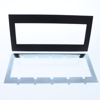 Leviton 5-Gang Onyx Black Acenti Screwless Snap-On Wallplate Cover Plastic w/ Alignment Plate ACWP5-ONX