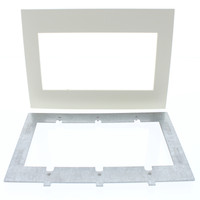 Leviton 3-Gang Natural Acenti Screwless Snap-On Wallplate Cover Plastic w/ Alignment Plate ACWP3-NTL