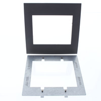 Leviton 2-Gang Slate Acenti Screwless Snap-On Wallplate Cover Plastic w/ Alignment Plate ACWP2-SLT