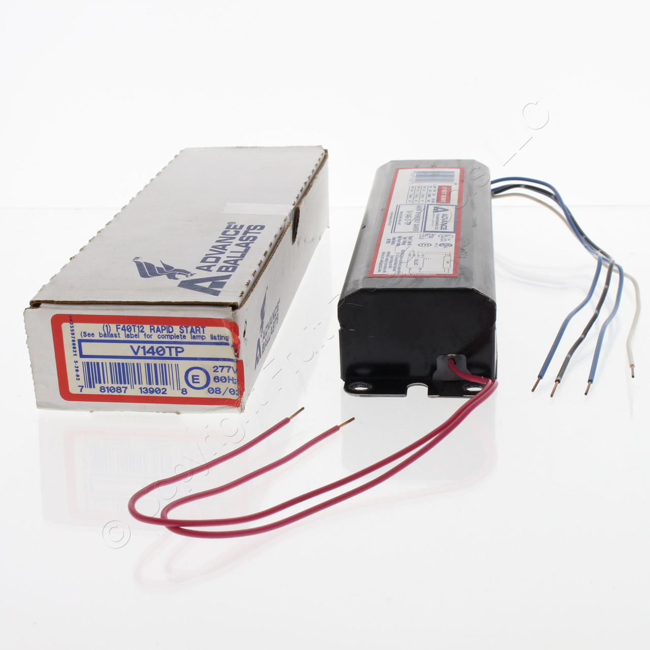 🏠 New Advance 50 Watt 277 Volt 61/2" Length Rapid Ballast