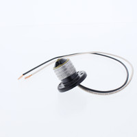 Leviton Black Phenolic Flanged Adapter Mogul Male E26 Medium Base 18ga Wire Leads 660W 250V #165