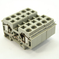 135 NEW Wago Din Rail Mount Terminal Blocks 2-Position 16mm 24-6AWG Clamp 283-601