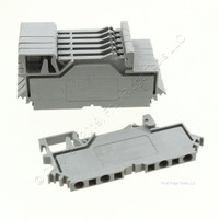 7 Wago Din Rail Mount Terminal Blocks 4-Position 28AWG 14AWG 2.55mm 10A Clamp 280-609