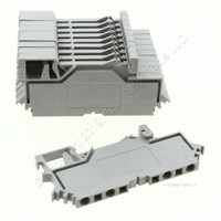 10 Wago Din Rail Mount Terminal Blocks 4-Position 28AWG 14AWG 2.55mm 10A Clamp 280-609