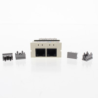 Wiremold Ivory Activate Dual Port Cat 5e Jack Insert RJ45 T568A/B 2A145-C5E-WH