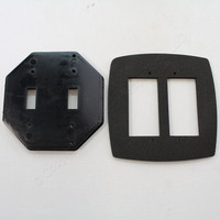 New Intermatic 2-Gang Waterproof Dual Toggle Switch Plastic Insert Plate WP212