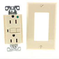 Cooper Ivory Hospital Grade GFCI Outlet Receptacle NEMA 5-15R 15A 125V VGFH15V