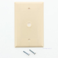 Eagle Electric LARGE Ivory 0.375" Telephone Coaxial Cable Wallplates 2028V