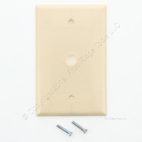 Eagle Electric LARGE Ivory 0.375" Telephone Coaxial Cable Wallplates 2028V