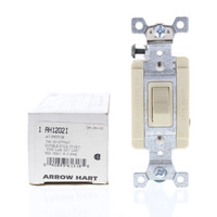 New Cooper Ivory Industrial DOUBLE POLE Toggle Light Switch 15A 120/277V AH1202I