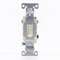 New Eaton Almond Residential Toggle Light Switch 3-WAY 15A 120V Bulk 1303-7A