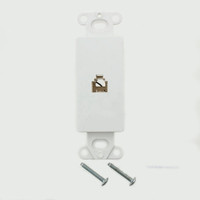 New Eagle White Decorator Telephone Modular Jack Adapter TWD3560W