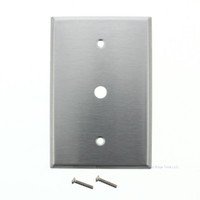 Eagle Stainless Steel Single Gang Over-Size Cable Telephone Wallplate Cover 3.5"W x 5.25"H 97896