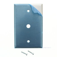 Eagle MAGNETIC Stainless Steel Single Gang 0.375" Phone Jack TV Cable Outlet Wallplate 97996