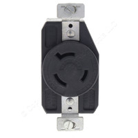 Arrow Hart Industrial Grade Black Single Locking Receptacle 20A 600V NEMA L9-20 2-Pole 3-Wire CWL920R