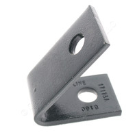 B-Line Green Steel 2-Hole Closed 52 1/2 Degree Angle 9/16" Hole Mounting 1/4" Thickness B160GRN