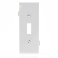 Cooper White Mid-Center Sectional Toggle Switch Thermoplastic Wallplate STC1W