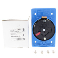 Cooper Industrial Grade CastIron Powerlock Receptacle Glass Filled Nylon Non-NEMA B&S 30A/600VAC 20A/250VDC 4P5W 25403