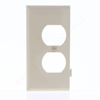 Cooper Ivory Thermoplastic Mid-Size Single Gang Sectional Duplex Receptacle Wallplate Cover STE8V