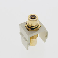 Leviton Quickport RCA Jack Black/Almond 40830-BAE