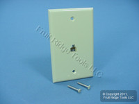 Leviton Ivory Phone Jack Wallplate 6-Wire Telephone C2675-I