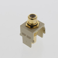 Leviton Quickport RCA Jack Black/Ivory 40830-BIE