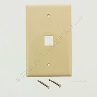 Eaton Ivory Mid-Size 1-Port Keystone Wallplate Cover 5510V-MSP