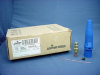 10 Leviton Blue 16 Series Male Detachable Cam-Type Plugs 220A Crimped 16D25-B