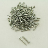 New 100-Pack Metallics 10 x 1-1/4" Drill Screws 1/4" Hex/Slotted Head Zinc DS167
