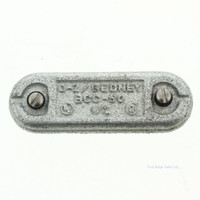 SINGLE O-Z/Gedney 1/2" Conduit Body Clip-On Cover Malleable Iron NOBOX BCC-50 - NEW