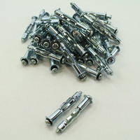 New 50PK Metallics 1/4" Long Hollow Wall Screw Anchor Slotted-Phillips Head 1007