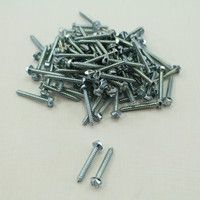 New 108-Pack Metallics 8 x 1-1/4" Drill Screws 1/4" Hex/Slotted Head Zinc DS162