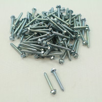 New 106-Pack Metallics 8 x 1-1/4" Drill Screws 1/4" Hex/Slotted Head Zinc DS162