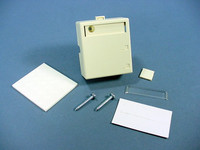 New Leviton Almond 2-Port Quickport Surface Mount Snap-In Housing Box 41089-2AP