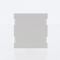 2 Leviton White 2-Unit MOS Blank Filler Wallplate Insert Cover Modules 41292-2BW