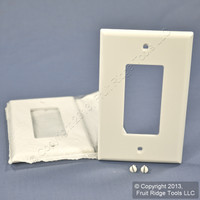 2 Leviton White Decora UNBREAKABLE MIDWAY Wallplates GFI GFCI Covers PJ26-W