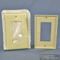 2 Leviton Almond Decora GFI GFCI Wallplates Covers 80401-A