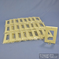 25 Leviton Ivory Decora GFI GFCI Cover Wallplates Faceplate 80401-I