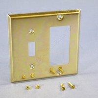 Creative Accents Polished Brass Switch GFCI GFI Cover Decorator Wallplate 9BS126