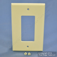 Leviton Almond Decora Unbreakable LARGE 1G Nylon Wallplate GFI GFCI Cover PJ26-A
