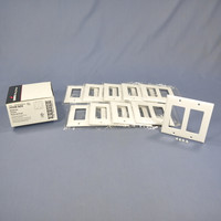 10 Cooper White Decorator Standard 2-Gang Thermoset Wallplate GFCI GFI Covers 2152W