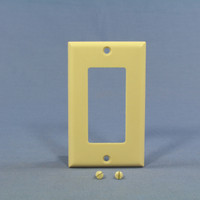 Eagle Ivory Standard 1-Gang Decorator GFI GFCI Cover Thermoset Wallplate 2151V