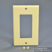 Leviton Almond Standard 1-Gang Decora GFI GFCI Plastic Cover Wallplate 80401-A