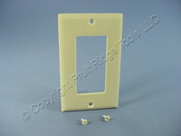 Cooper Ivory Standard 1-Gang Decorator GFI GFCI Cover Thermoset Wallplate 2151V