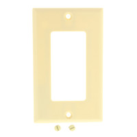 Cooper Ivory Standard 1-Gang Decorator GFI GFCI Cover Thermoset Wallplate 2151V