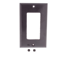 Cooper Brown Standard 1-Gang Decorator GFI GFCI Cover Thermoset Wallplate 2151B