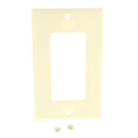 Cooper Almond Standard 1-Gang Decorator GFI GFCI Cover Thermoset Wallplate 2151A