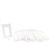 25 Cooper White Standard 1-Gang Decorator GFI GFCI Cover Thermoset Wallplates 2151W